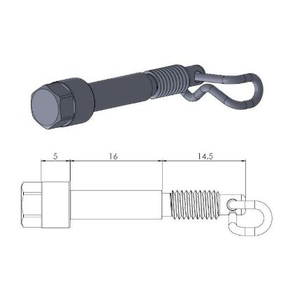 Picture of Remblokbout achter ktm sx 50 04/25