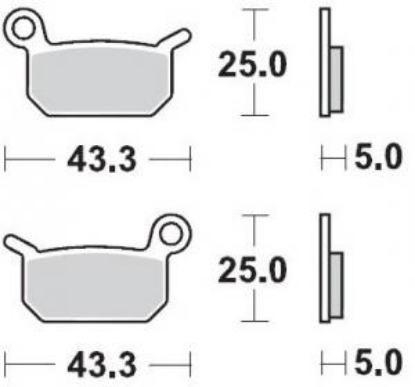 Picture of Voor en achter remblokken ktm sx 50 09/23 sx 65 04/08 sinter