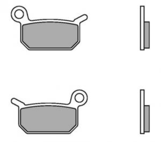 Picture of Voor en achter remblokken ktm sx 50 09/23 sx 65 04/08 brembo sinter