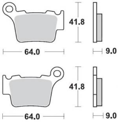 Picture of Achterremblokken Ktm/Husq/Gasgas  KTM 04- HVA 06-  sx 65 25-SX85 21- motomaster nitro