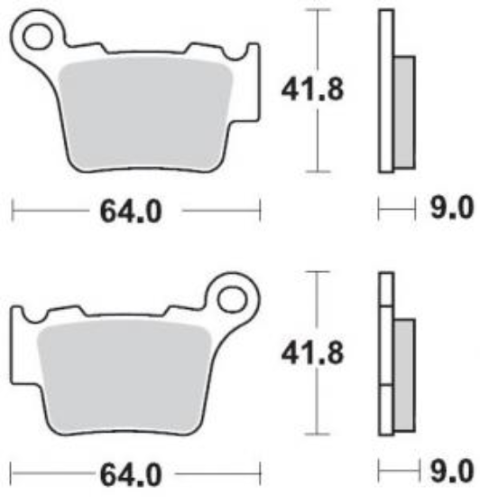 Picture of Achterremblokken Ktm/Husq/Gasgas  KTM 04- HVA 06-  sx 65 25-SX85 21- motomaster nitro