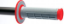 Afbeeldingen van GREY/RED TAPERED DUAL COMPOUND GRIPS