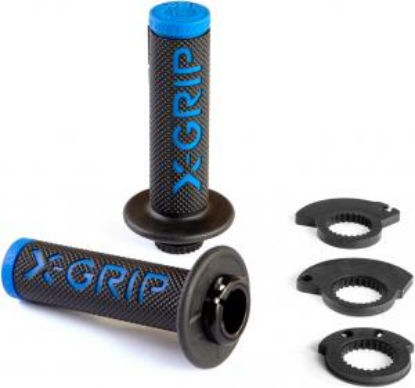 Picture of BRAAAAP GRIPS LOCK-ON BLACK-BLUE