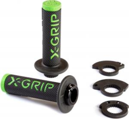 Picture of BRAAAAP GRIPS LOCK-ON BLACK-GREEN