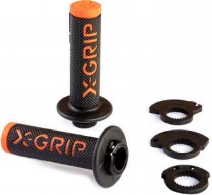 Picture of BRAAAAP GRIPS LOCK-ON BLACK-ORANGE