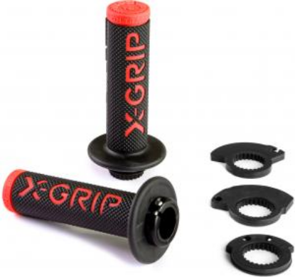 Picture of BRAAAAP GRIPS LOCK-ON BLACK-RED