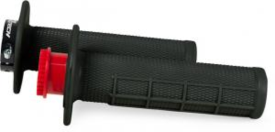 Picture of R20 LOCK-ON GRIPS HALF WAFFLE BLACK