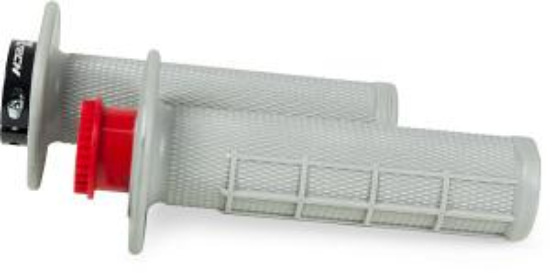 Picture of R20 LOCK-ON GRIPS HALF WAFFLE GREY