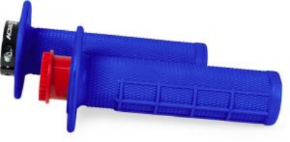 Picture of R20 LOCK-ON GRIPS HALF WAFFLE BLUE