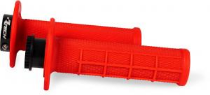 Picture of R20 LOCK-ON GRIPS HALF WAFFLE NEON RED