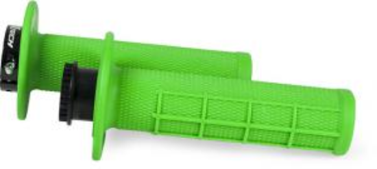 Picture of R20 LOCK-ON GRIPS HALF WAFFLE NEON GREEN