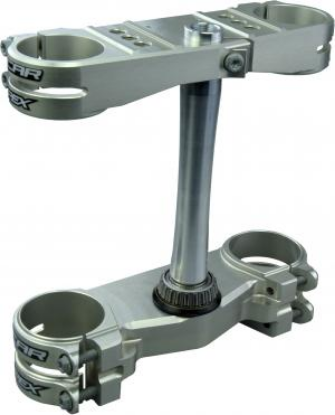 Picture of KX250F KXF450F 13-25 TRIPLE CLAMPS APEX 23MM - SILVER COLOR