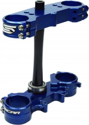 Picture of YZ250F 12-23 / YZ450F 10-23 TRIPLE CLAMPS OFFSET 22MM BLUE COLOR