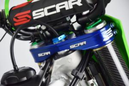 Picture of KX250F 13-24/ KXF450F 13-23 TRIPLE CLAMPS OFFSET 23MM BLUE