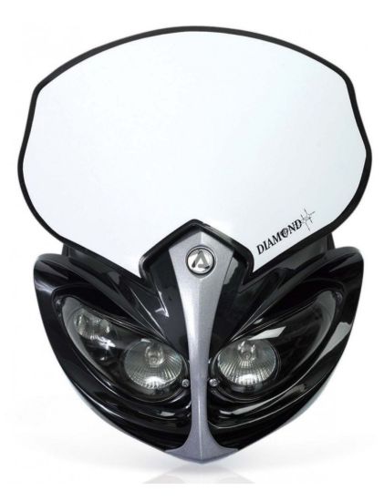 Picture of ACERBIS DIAMOND HEADLIGHT - BLACK UNIVERSEEL