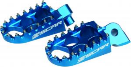 Picture of YZ65 18- / YZ85 02- / YZ-YZF 97- & FANTIC STANDARD FOOTPEGS ALU BLUE COLOR