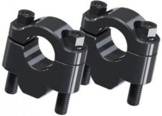 Picture of UNIVERSAL BAR RISE KIT 20MM DIAMETER 22,2MM BLACK COLOR