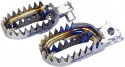 Picture of YAMAHA/FANTIC YZ65 17- YZ/YZF 98- TITANIUM FOOTPEGS GRIPPER