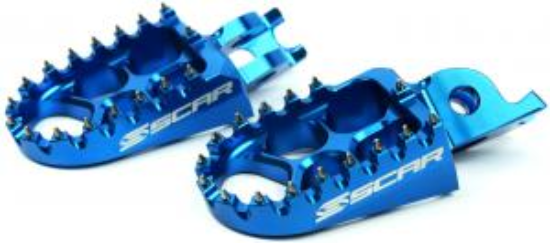Picture of CR / CRF 02- / KX250F 06- / KX450F 07- EVO FOOTPEGS ALU BLUE COLOR
