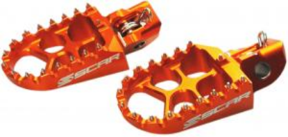 Picture of SX-TC 85 18- / SXF-FC 16- / EXC-FE 17- EVO FOOTPEGS ALU ORANGE COLOR