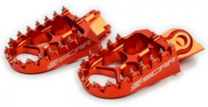 Picture of KTM 85SX Enduro690 Freeride250R Freeride350 Freeride250F Husqvarna Enduro701 EVO FOOTPEGS ALU ORANGE COLOR