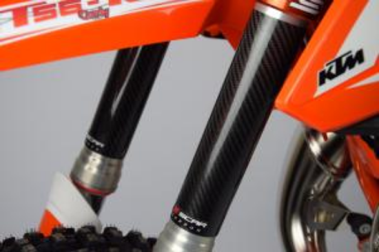 Picture of CARBON LOWER FORK WRAPS 220 X 45 MM FITS ONLY FOR 85CC