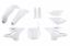 Afbeeldingen van UFO FULL KIT YAMAHA WHITE - YZ 125 2015-2021