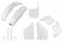Afbeeldingen van UFO FULL KIT SUZUKI WHITE - RM 125 1989-1991