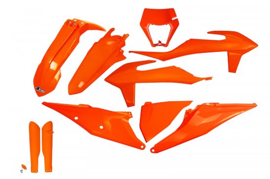 Picture of UFO FULL KIT KTM NEON ORANGE WITH HEADLIGHT - EXC / EXC-F 2020-2023