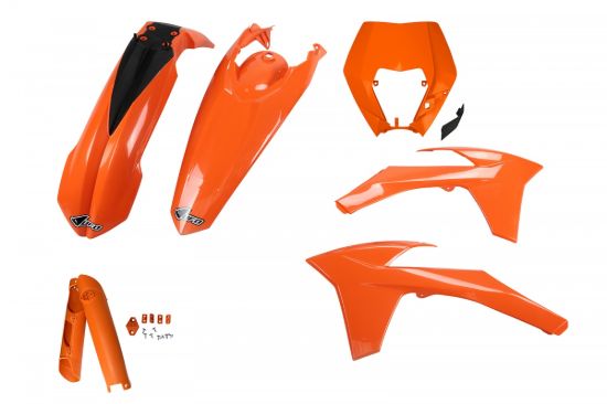 Picture of UFO FULL KIT KTM ORANGE WITH HEADLIGHT - EXC / EXC-F 2012-2013