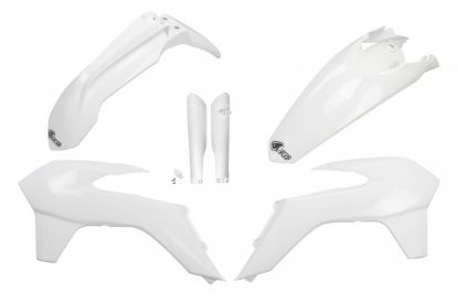 Picture of UFO FULL KIT KTM WHITE - EXC / EXC-F 2014-2016