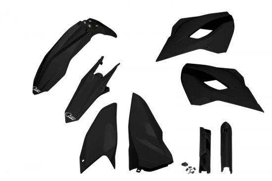 Picture of UFO FULL KIT HUSQVARNA BLACK - TE 125 2015