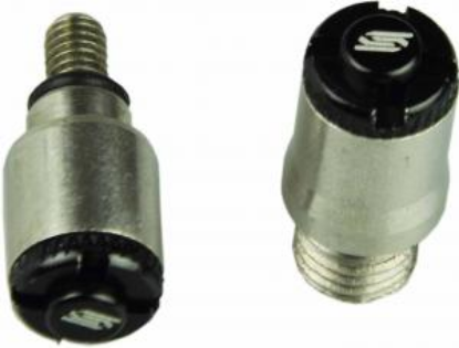 Picture of Voorvork ontluchtingsnippels WP AER Luchtvering M8X1/M4X0,7 Zwart