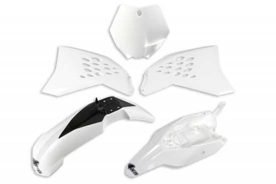 Picture of UFO PLASTIC KIT KTM WHITE 047 - SX65 12-15