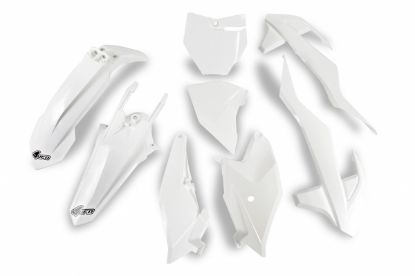 Picture of UFO PLASTIC KIT KTM WHITE - SX85 18-23