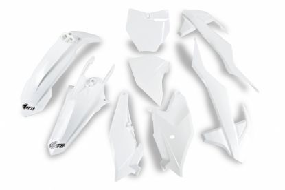 Picture of UFO PLASTIC KIT KTM WHITE 20-21 - SX85 18-23