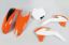 Picture of UFO PLASTIC KIT KTM WHITE / ORANGE (OEM) - KTM 85 13-16