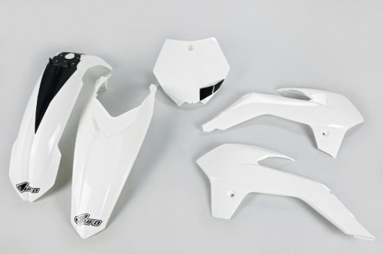Picture of UFO PLASTIC KIT KTM WHITE - KTM 85 13-16