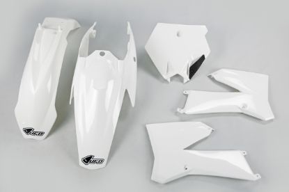 Picture of UFO PLASTIC KIT KTM WHITE 047 - SX85 06-12