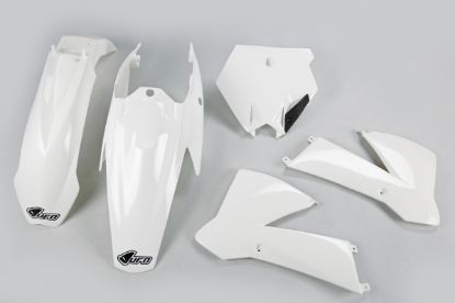Picture of UFO PLASTIC KIT KTM WHITE 047 - SX85 04-05