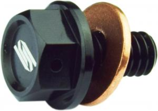 Picture of Scar Magnetische Olieaftapplug Zwart Kawasaki KX250 KX250X 2021-2024 KX450 KX450X 2021-2023