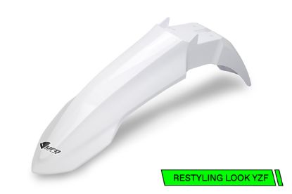 Picture of UFO FRONT FENDER YAMAHA WHITE - YZF250 24-25 / YZF 450 23-25