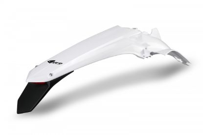 Picture of UFO REAR FENDER ENDURO LED YAMAHA WHITE - YZ125 / YZ250 22-