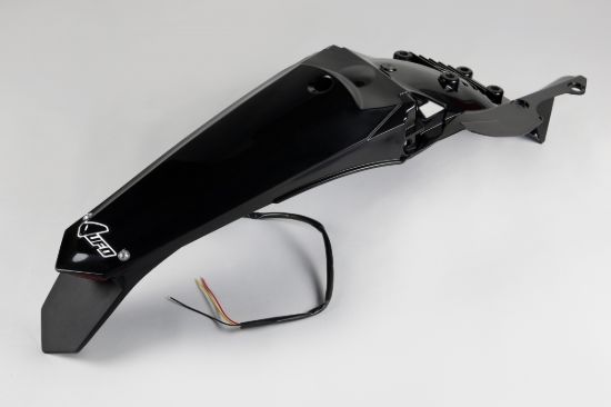 Picture of UFO REAR FENDER ENDURO LED YAMAHA BLACK - WR250F 15-19 / WR450F 16-18