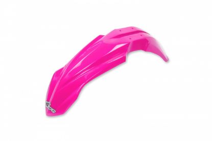 Picture of UFO FRONT FENDER YAMAHA NEON PINK - YZ 15-21/YZF 10-17/WR 15-21/WRF12-18