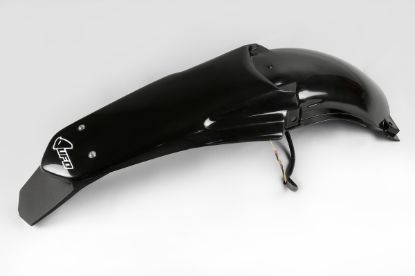 Picture of UFO REAR FENDER (W/LED) YAMAHA BLACK - YZ125/250 02-14