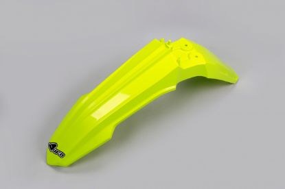 Picture of UFO FRONT FENDER SUZUKI NEON YELLOW - RMZ 250 19-25 / RMZ450 18-20