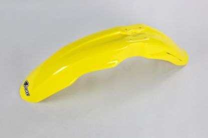 Picture of UFO FRONT FENDER SUZUKI YELLOW - RM125/250 01-25/RMZ250 07-09/450 05-07