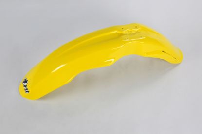 Picture of UFO FRONT FENDER SUZUKI YELLOW 101 - RM125/250 01-25/RMZ250 07-09/450 05-07