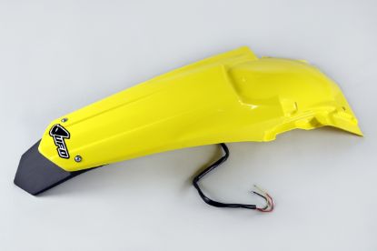 Picture of UFO REAR FENDER (W/LED) SUZUKI YELLOW - RMZ250 10-18